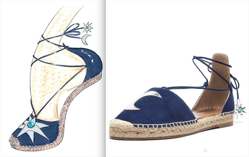 ©Aquazzura x Poppy Delevingne