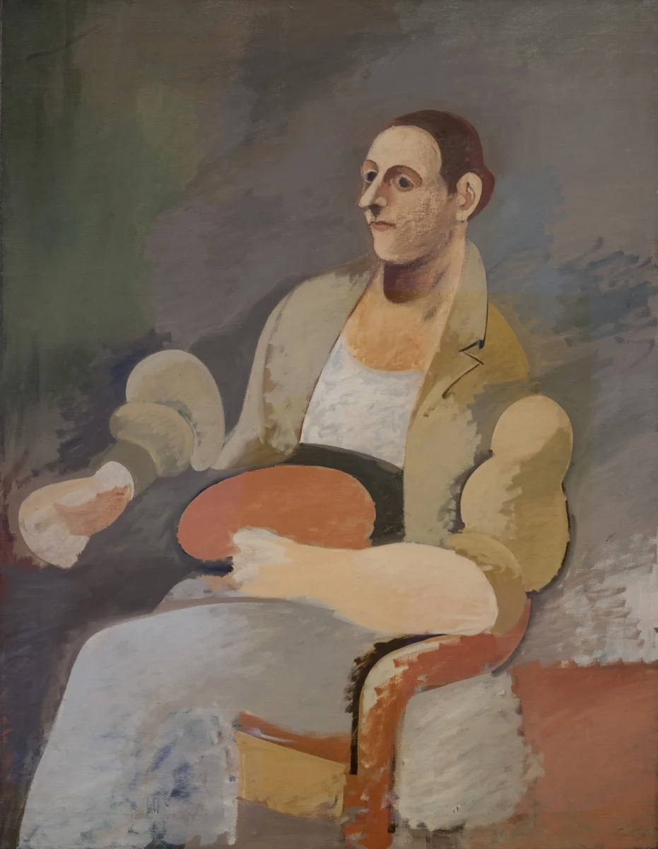Portrait of Master Bill / Ritratto di Master Bill ca. 1937 Oil on canvas / Olio su tela 52 1⁄8 x 40 1⁄8 in. (132.4 x 101.9 cm) Private collection / Collezione privata © (2019) The Arshile Gorky Foundation / Artists Rights Society (ARS) Courtesy the Arshile Gorky Foundation / Collezione privata