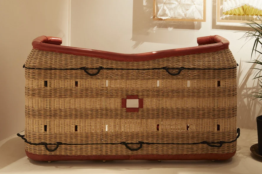 YOUNG CONTEMPORARY DESIGNER AWARD Hot air balloon basket bar by Godefroy de Virieu and Stefania di Petrillo MAYARO GALLERY, France Stand 25