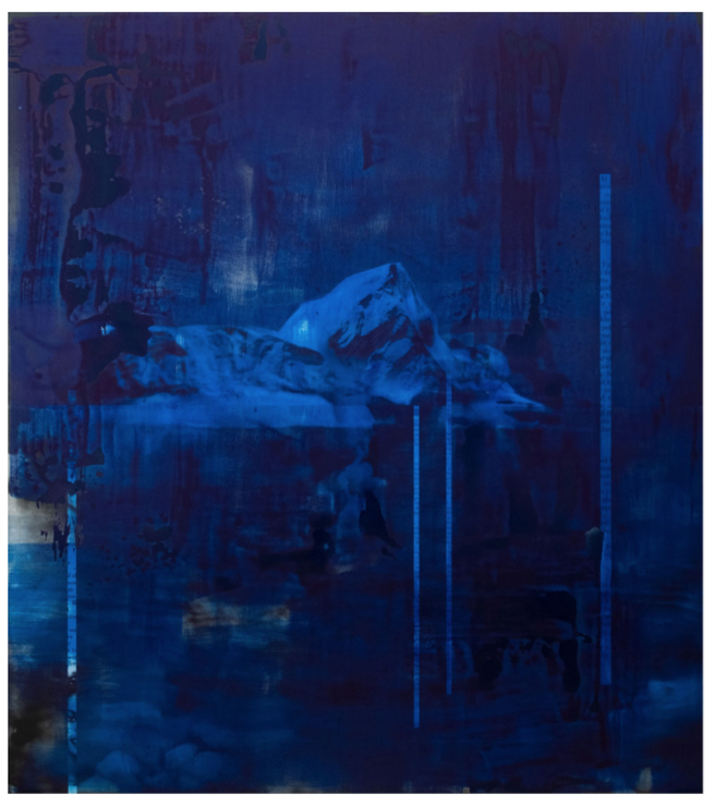 Lorna Simpson Darkening, 2018 Ink and screenprint on gessoed wood 274.3 x 243.8 x 3.2 cm / 108 x 96 x 1 1/4 in © Lorna Simpson Courtesy the artist and Hauser & Wirth