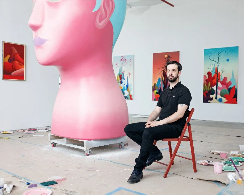 Portrait of Nicolas Party Photo: Axel Dupeux Courtesy the artist, Hauser & Wirth, Xavier Hufkens, Kaufmann Repetto, Modern Institute, Galerie Gregor Staiger and Karma