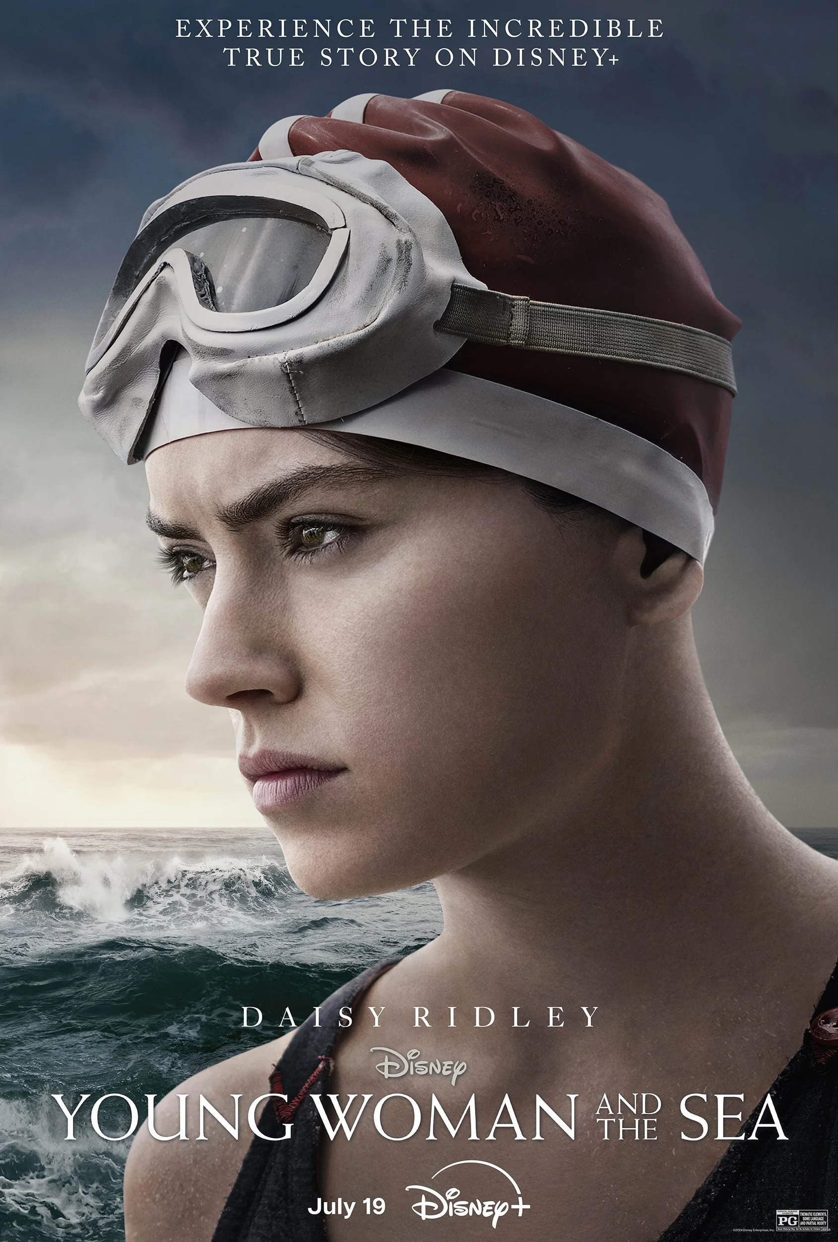 "Young Woman and the Sea": Daisy Ridley Stars in the Incredible True Story of the First Woman to Conquer the English Channel – Streaming on Disney+ July 19!