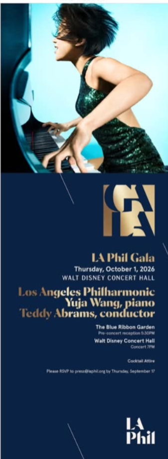 Glamour and Virtuosity: LA Phil Opens 2026/27 Walt Disney Concert Hall Season with Annual Gala