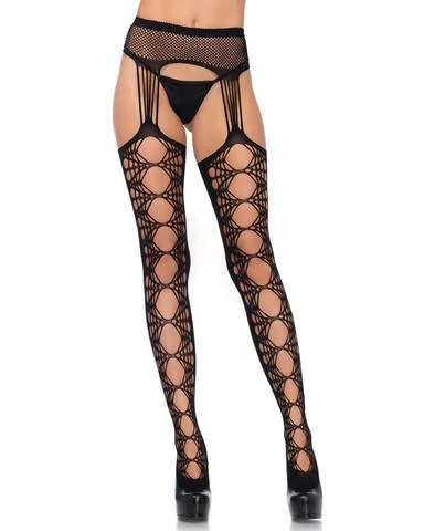 STOCKINGS WITH ATTACHED GARTER BELT