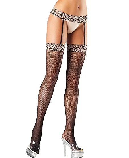 LEOPARD GARTERBELT STOCKING