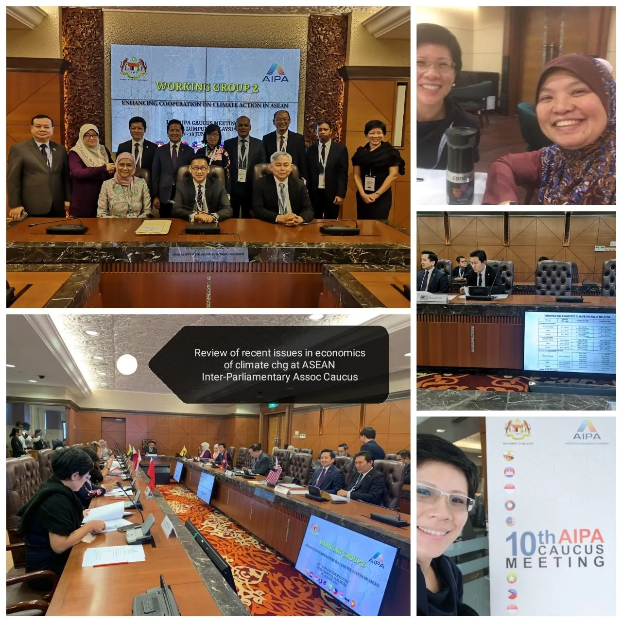 At the 10th AIPA Caucus, Kuala Lumpur, Jun 2019