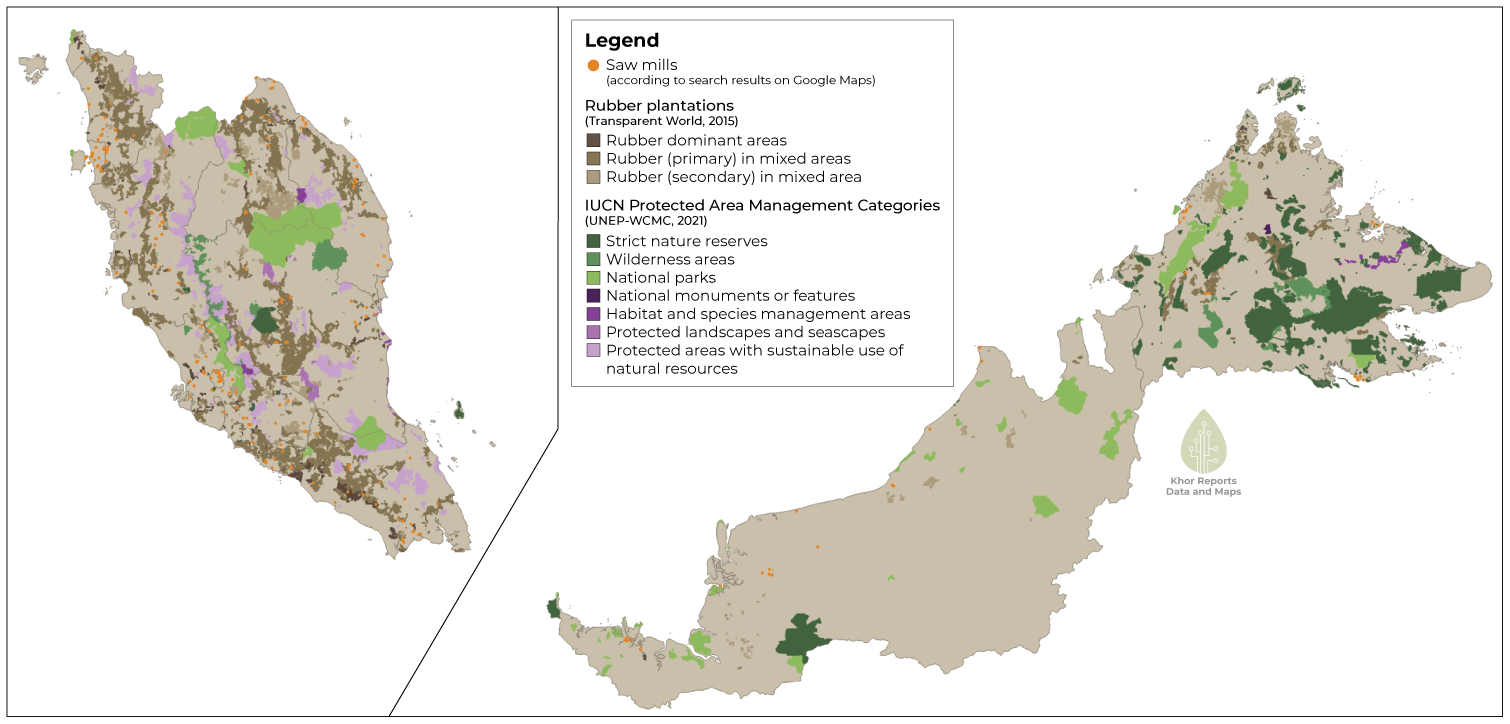 Map Protected Protected Planet: Map of Protected Areas and OECMs — Khor Reports