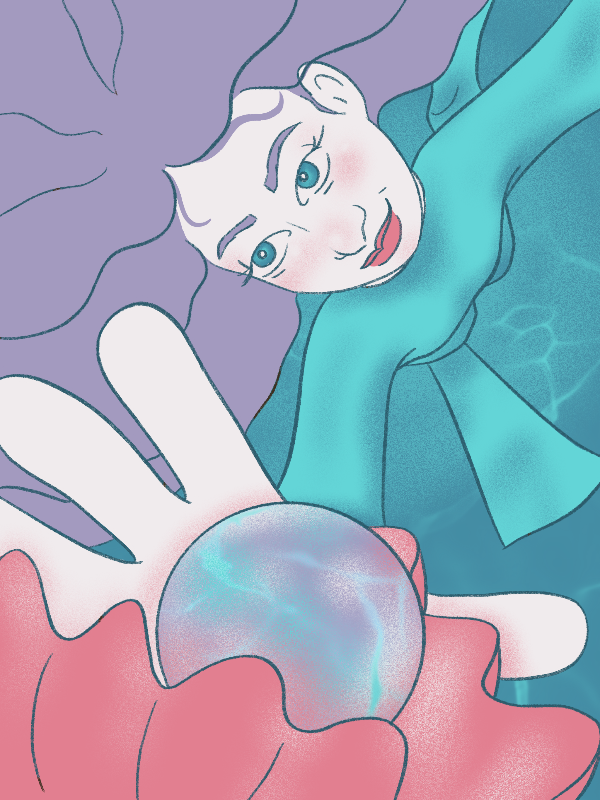 pearl hunter procreate illustration