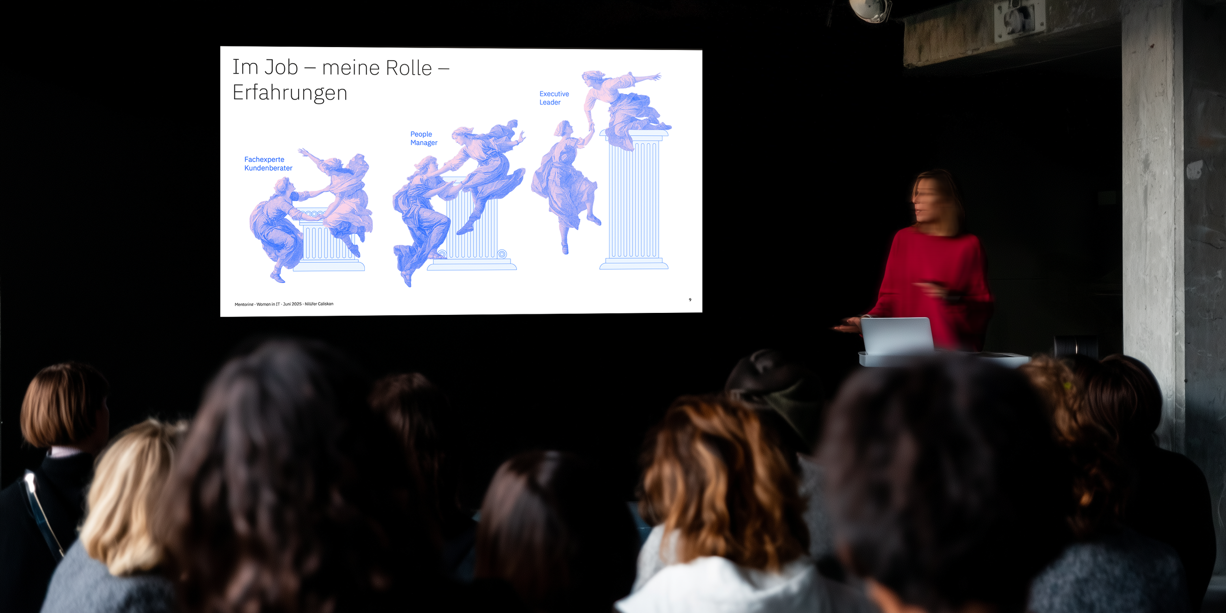 women in tech deck presentation in event