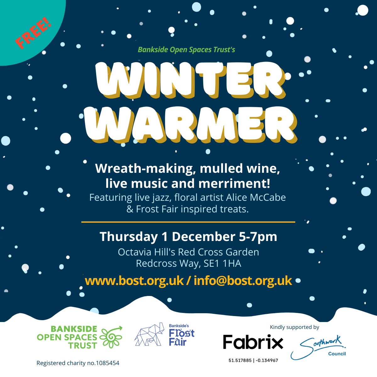 The Winter Warmer wreathmaking, mulled wine and merriment — Bankside