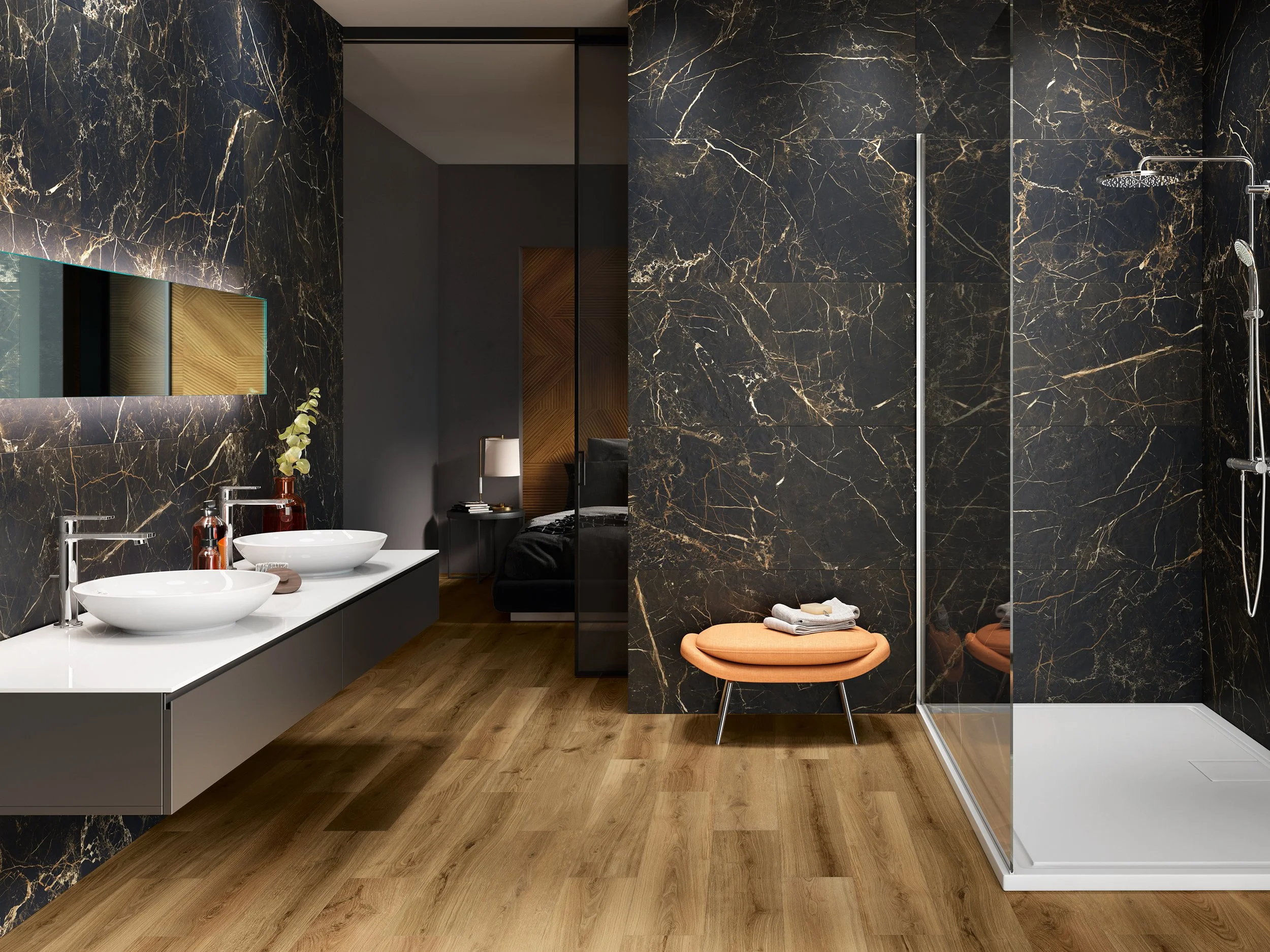 Black Marble Effect Tiles in Liverpool