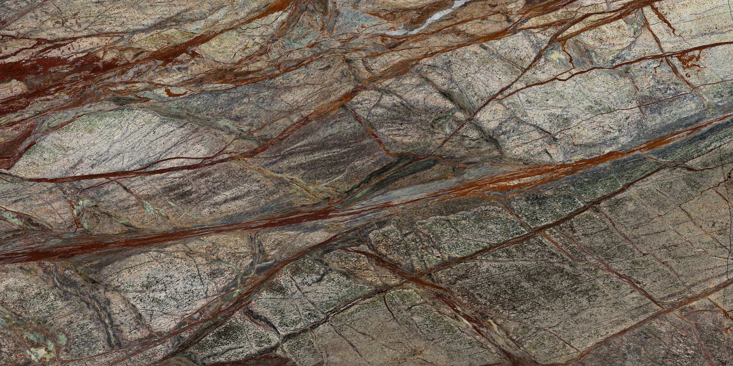 Forest Green Marble Look Tiles