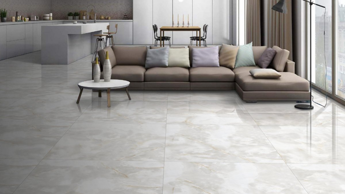 Gold Glossy Marble Effect Tiles in Liverpool