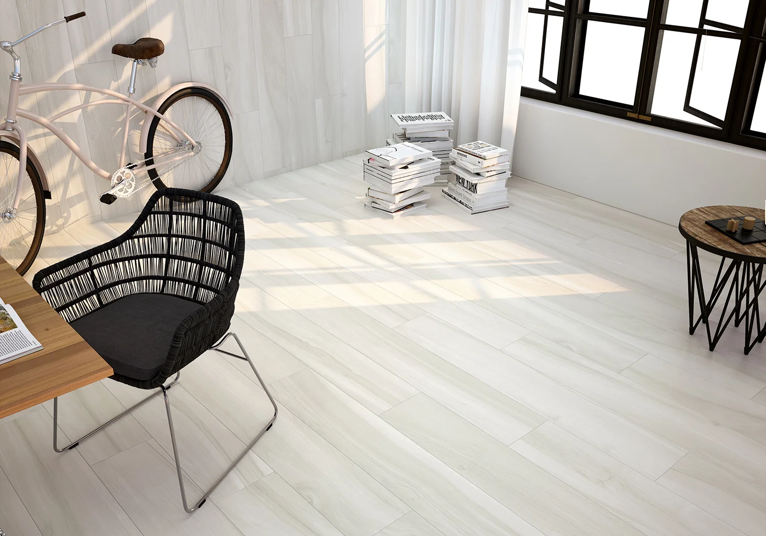 Polished White Porcelain Wall and Floor Tiles