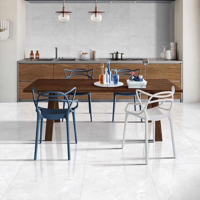  £25/SQM HAWAII WHITE 60CM X 60CM TILES