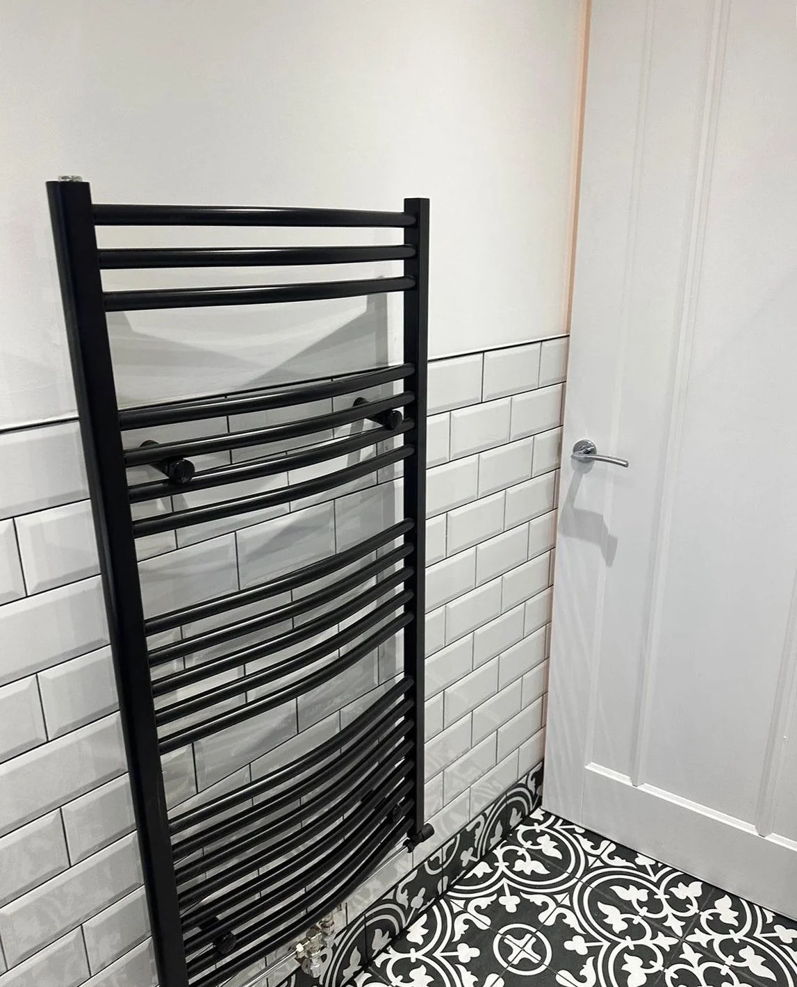 White Gloss Bevelled Tiles in Liverpool