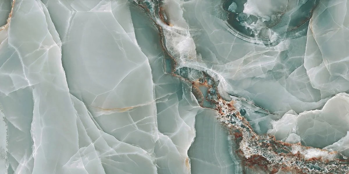 Nixiey Aqua High Gloss Porcelain Tiles