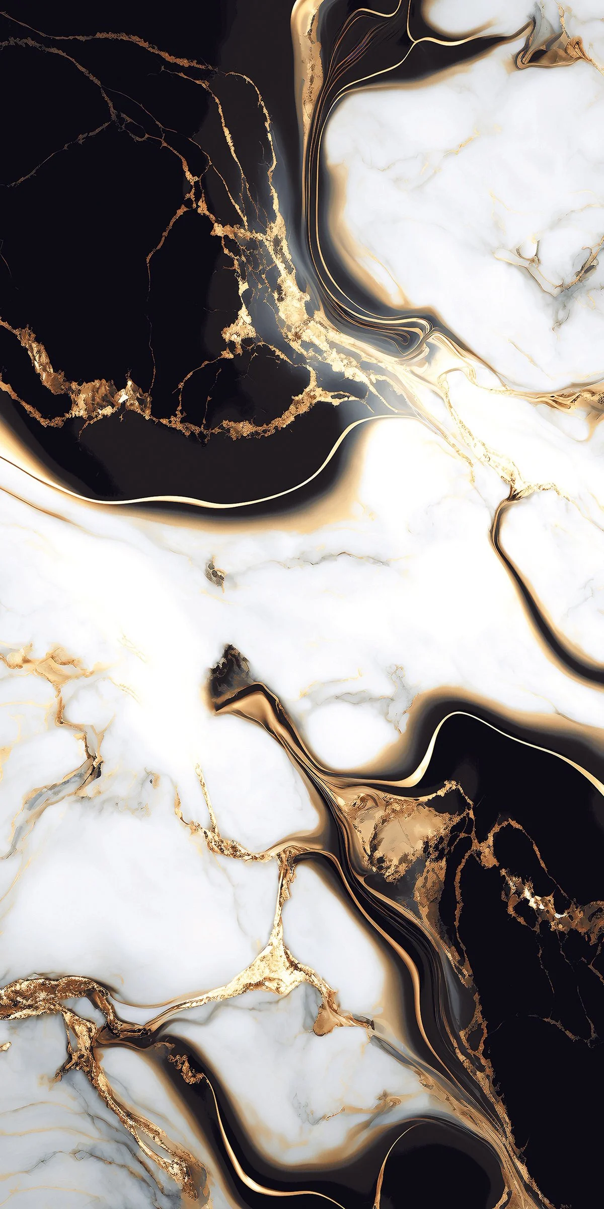 Marble Effect Black Gold and White Tiles in Liverpool