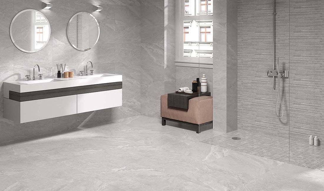 Stone Effect Grey Tiles