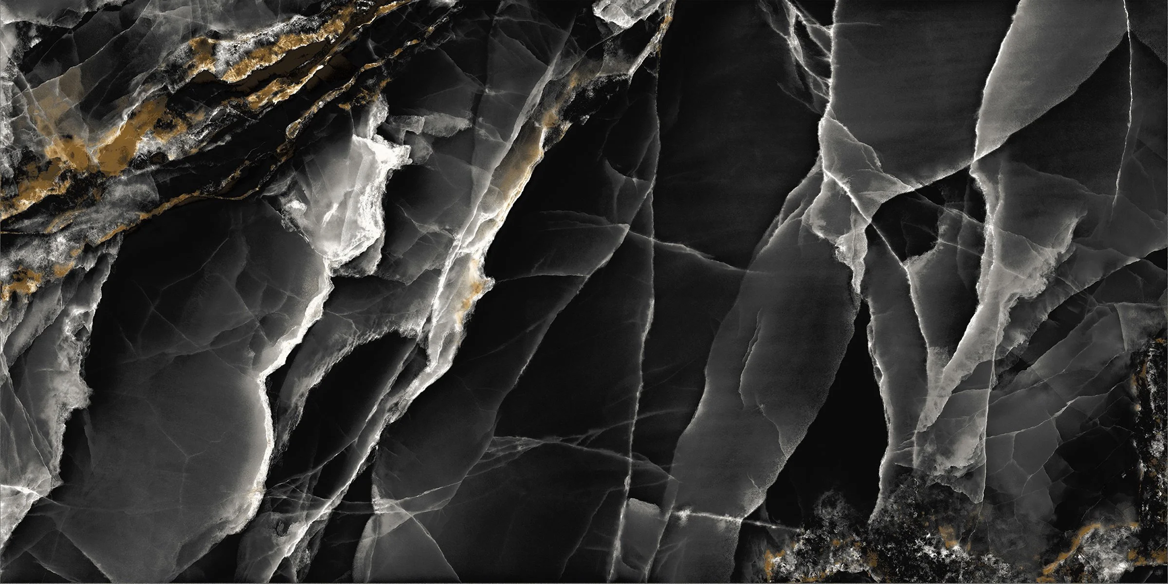 Nixiey Black High Gloss Porcelain Tiles
