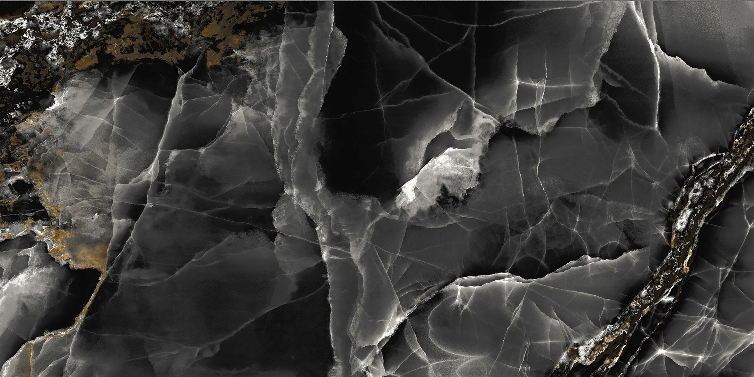 Nixiey Black High Gloss Porcelain Tiles