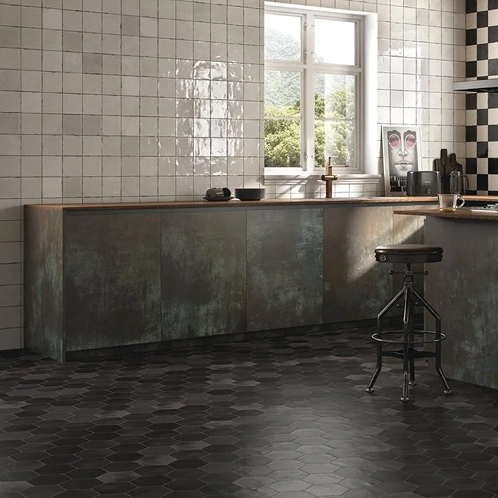 Hexagonal Shaped Tiles in Liverpool