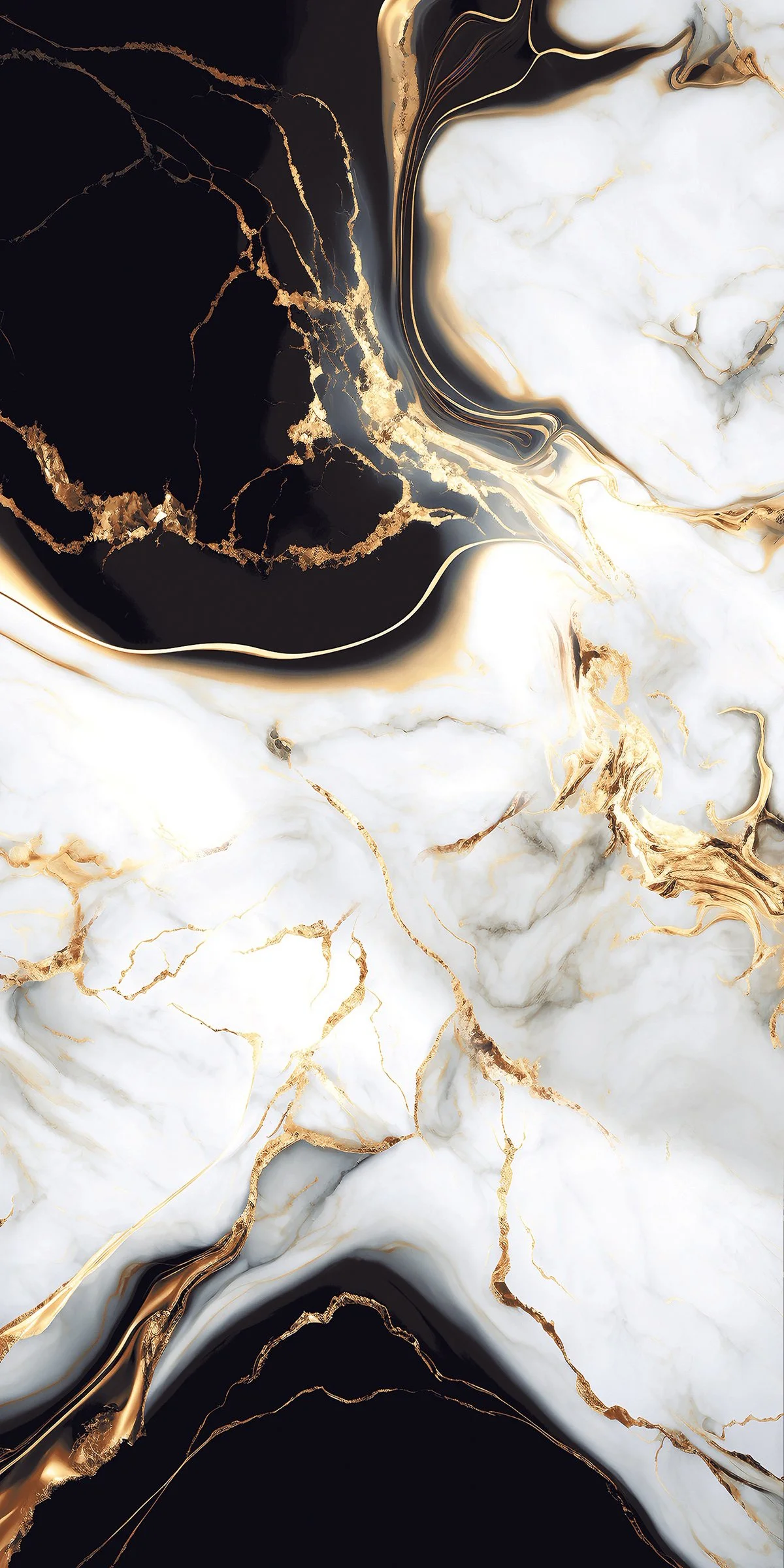 Marble Effect Black Gold and White Tiles in Liverpool