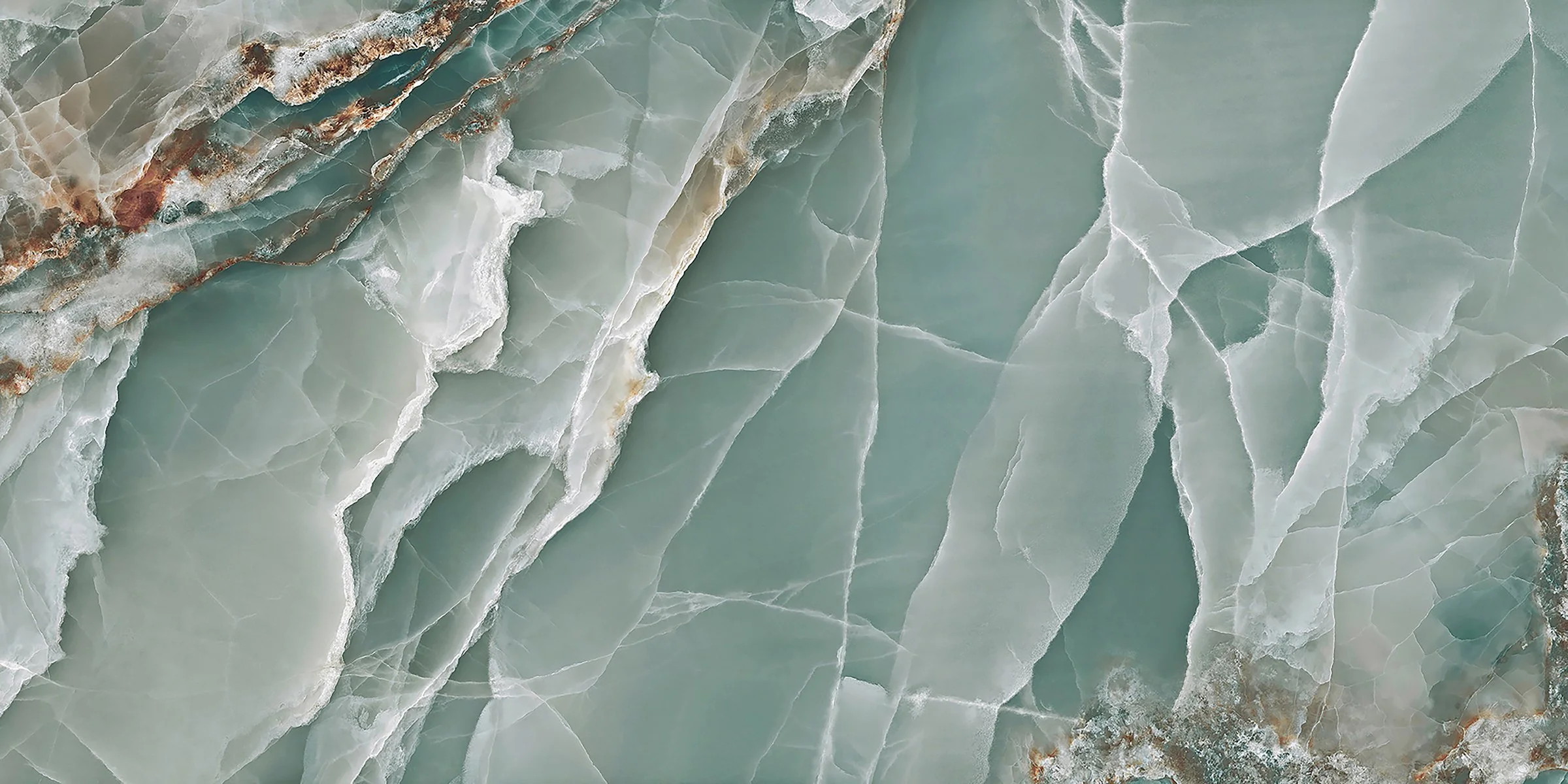 Nixiey Aqua High Gloss Porcelain Tiles