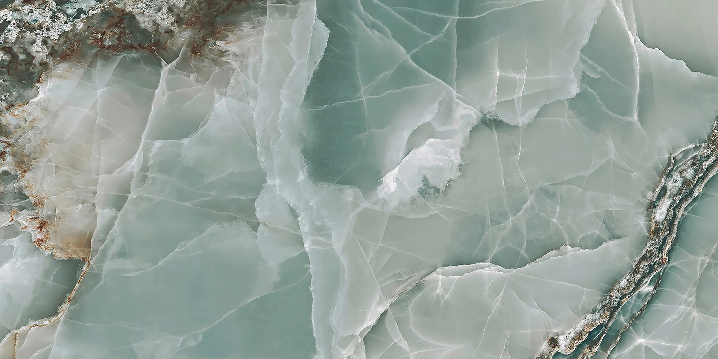 Nixiey Aqua High Gloss Porcelain Tiles