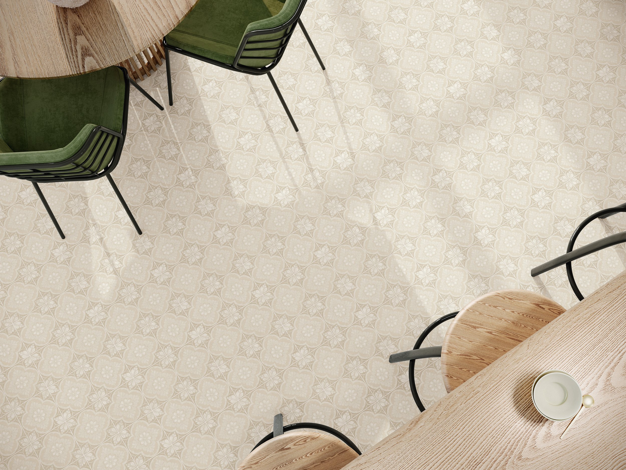 Serena Siena Beige Patterned Tile