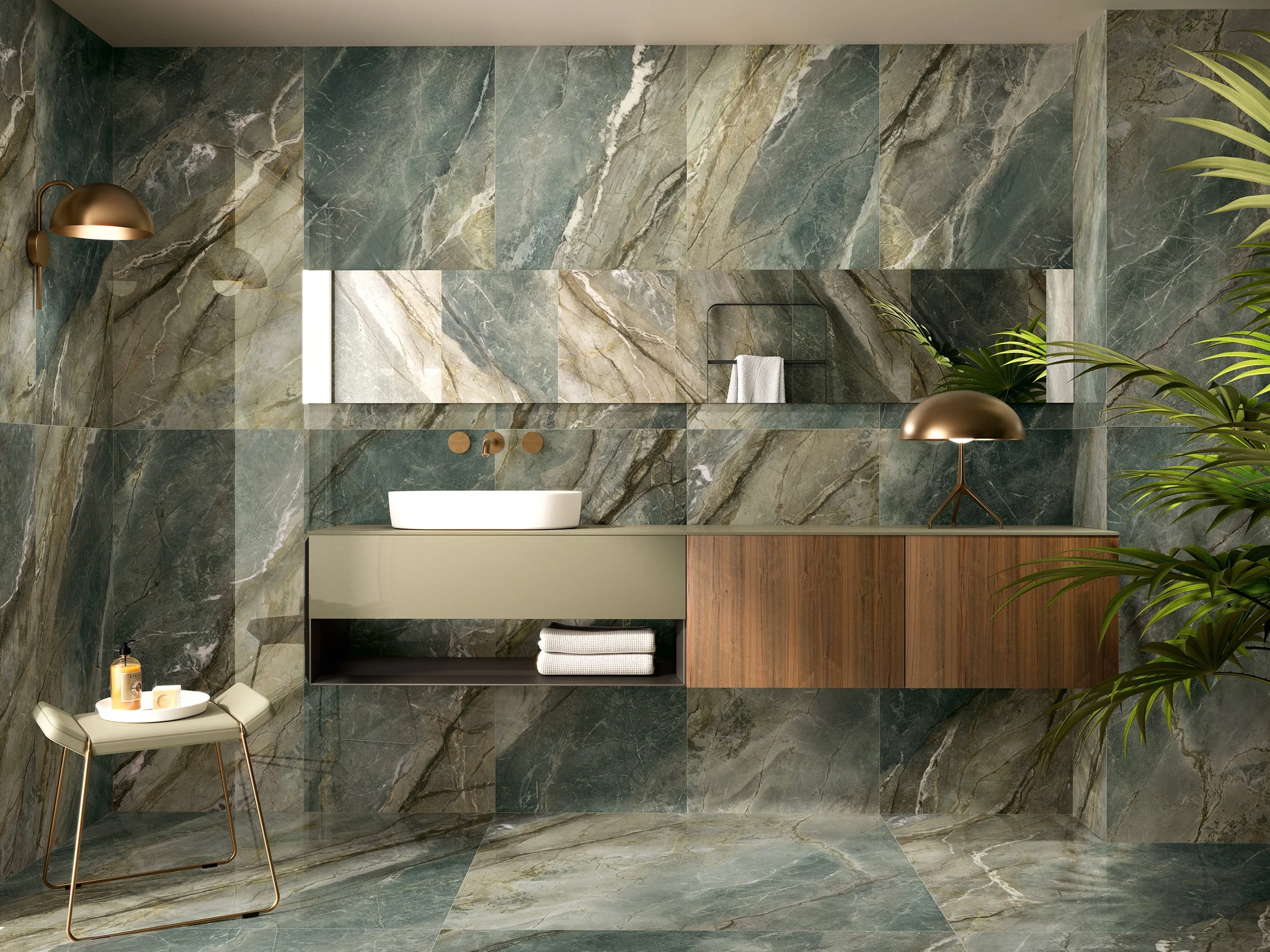 Brazil Honed Marble Look Tiles
