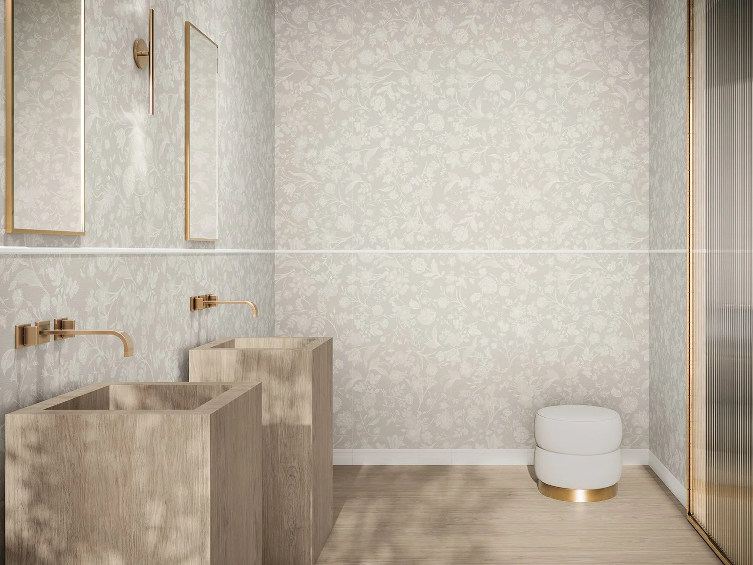 Damask Wallpaper Style Tiles by Ape Grupo in Liverpool