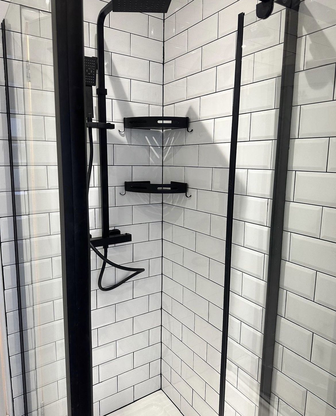 White Gloss Bevelled Tiles in Liverpool