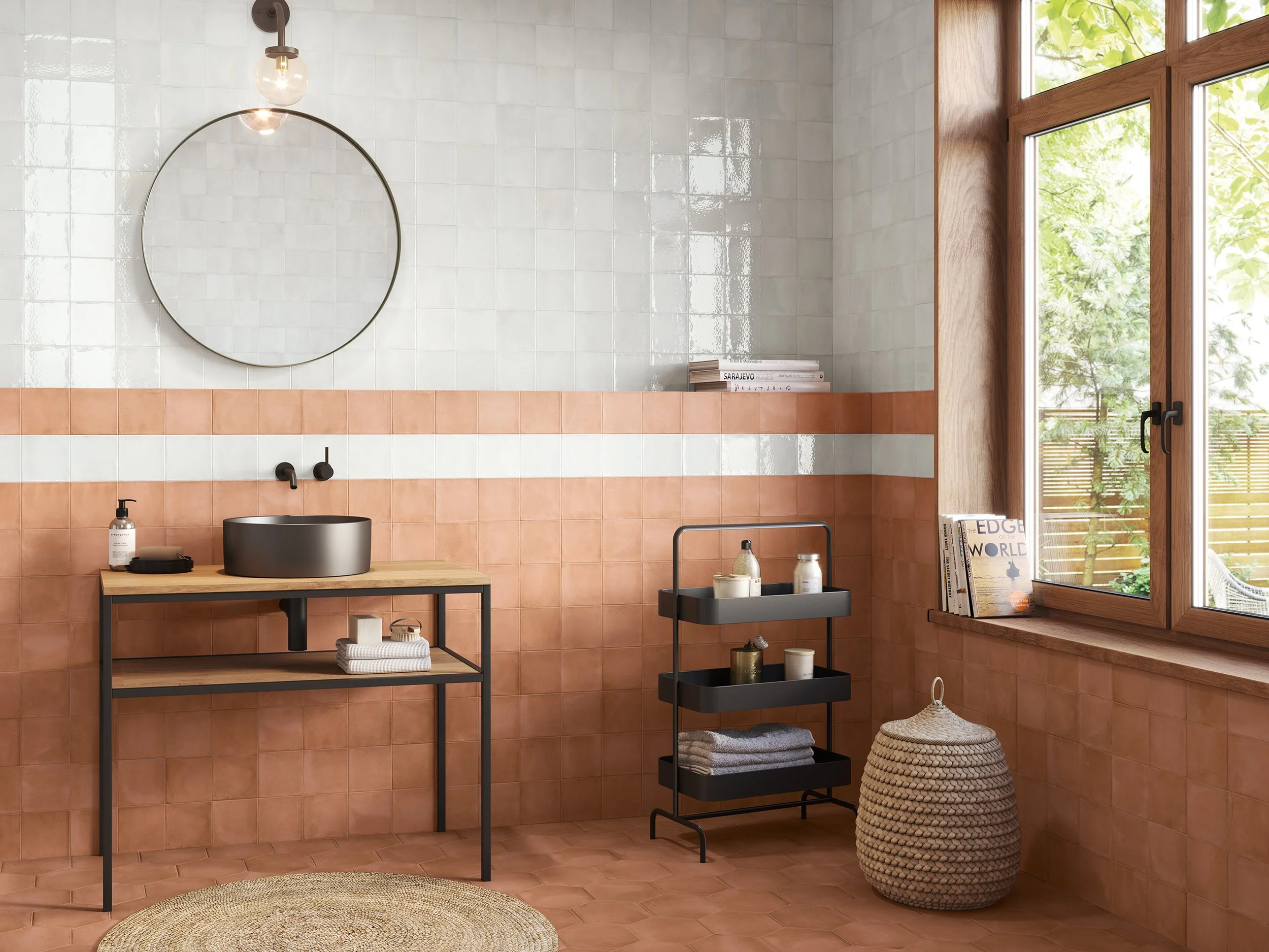 Fayenza Salmon Rustic Style Tiles