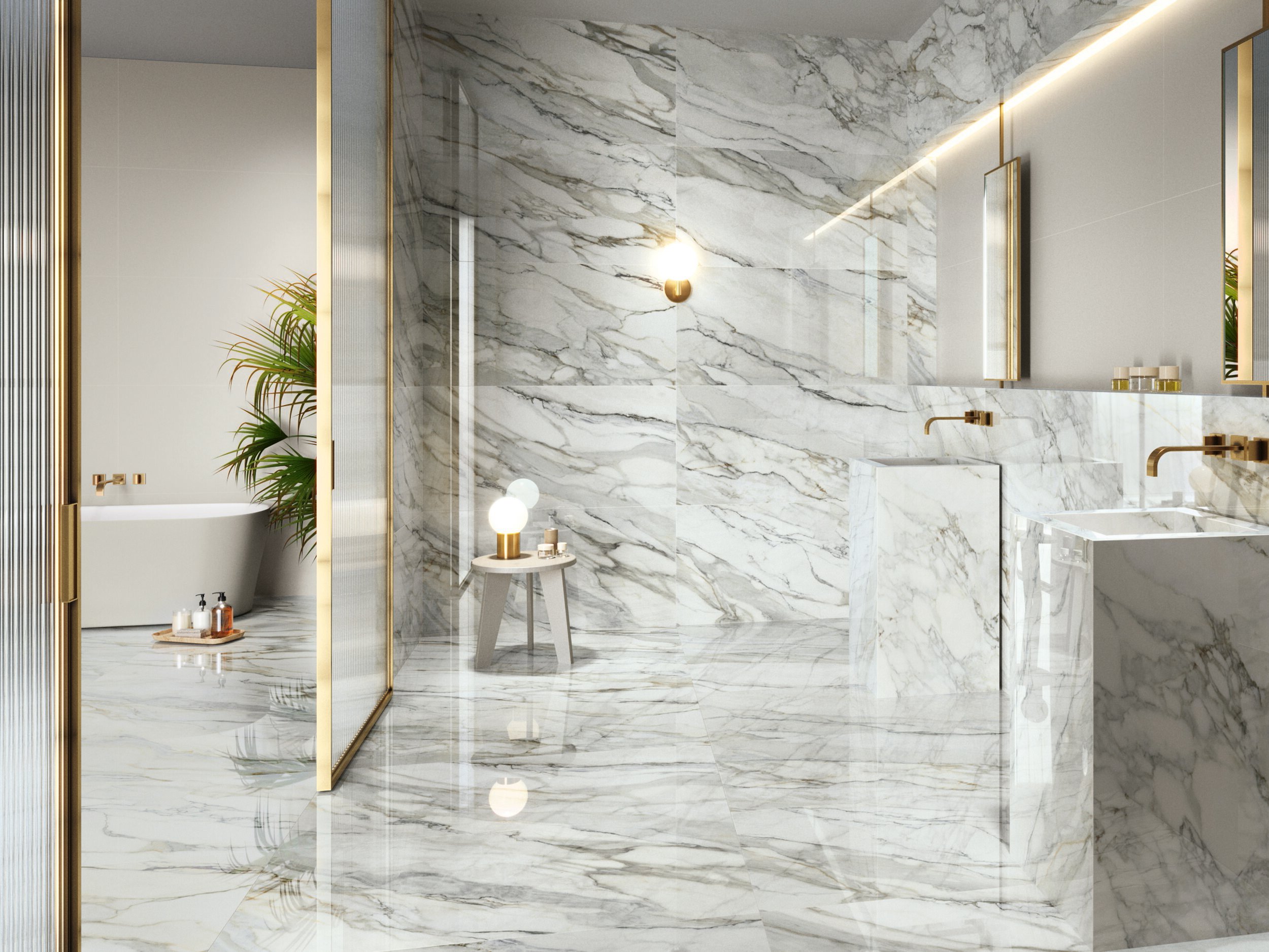 Arabescato Corchia Calacatta Marble Tiles in Liverpool