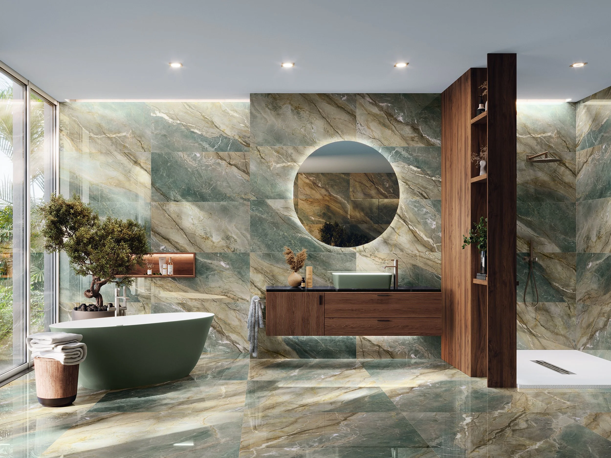 Brazil Honed Marble Look Tiles
