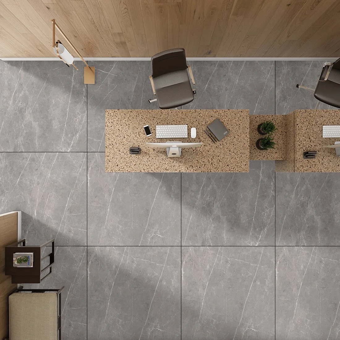 Jet Grey Stone Effect Tiles