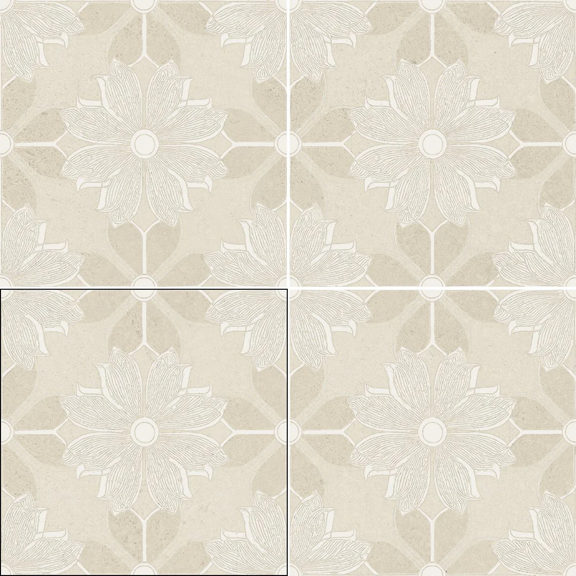 Serena Siena Beige Patterned Tile