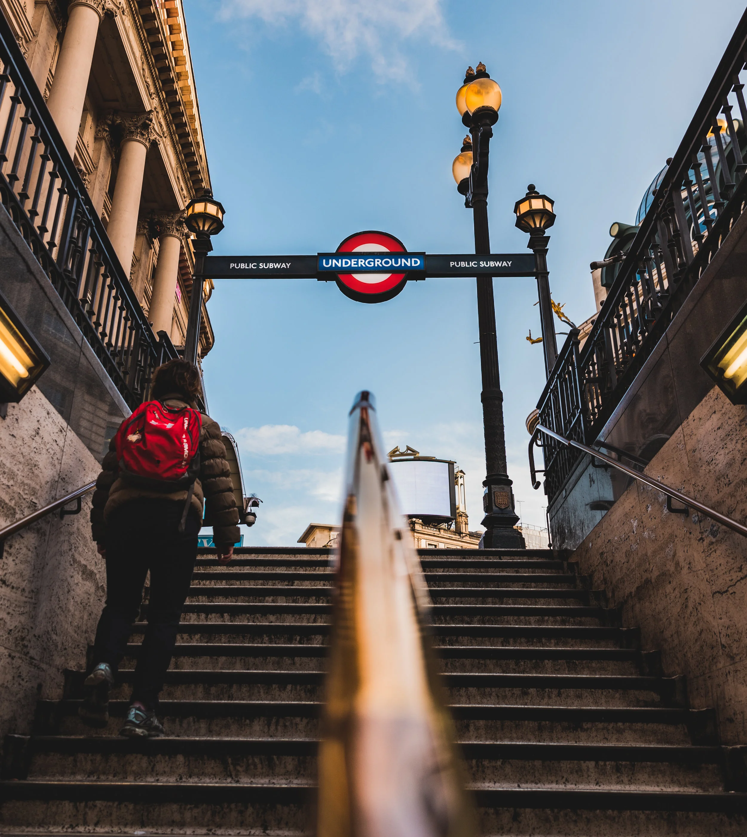 Emerging from Piccadilly Circus