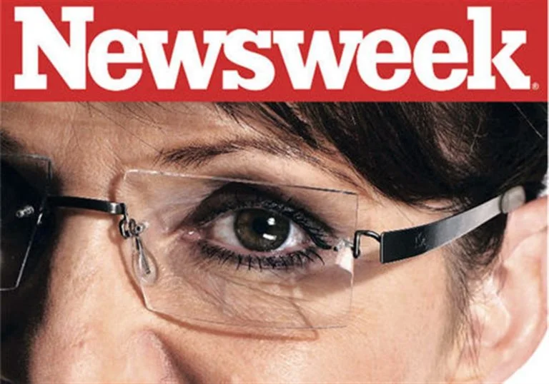 Nigel Parry; Cropped by Newsweek image from his portrait of the Vice-Presidential candidate ex-Governor Sarah Palin