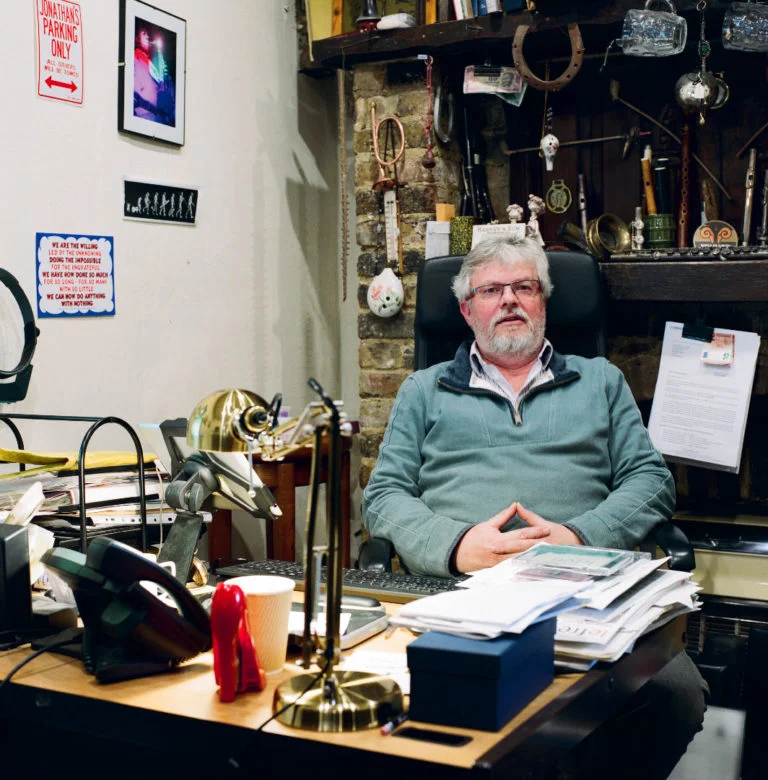 Graham Land: Jonathan Myall in his office, March, 2018