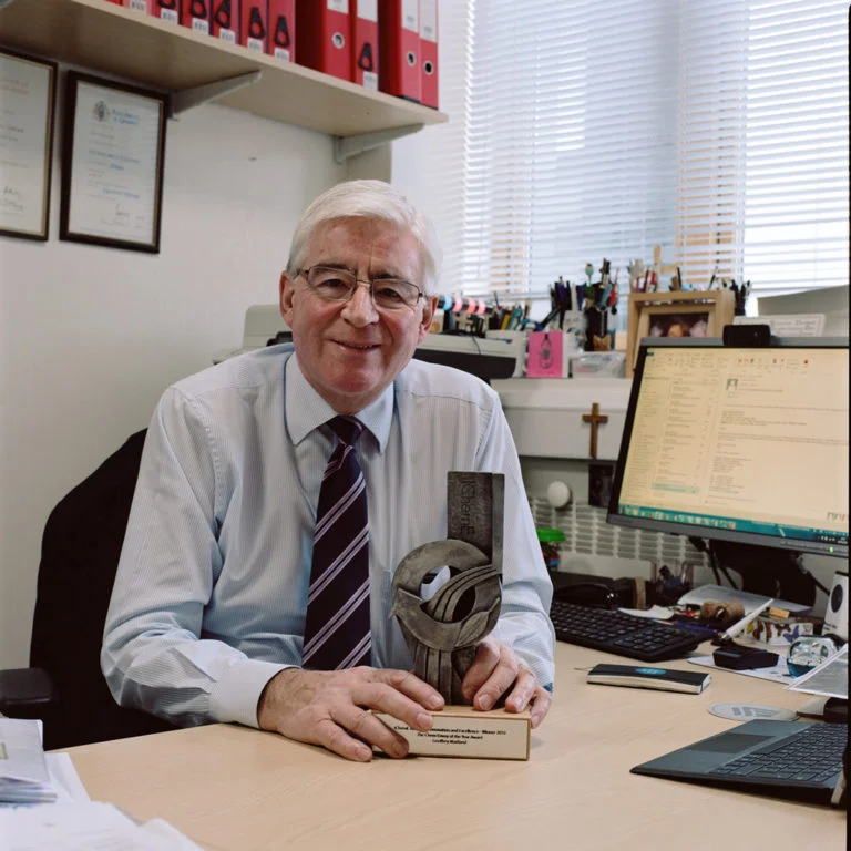 Graham Land: Professor Geoffrey Maitland in his office , April, 2018