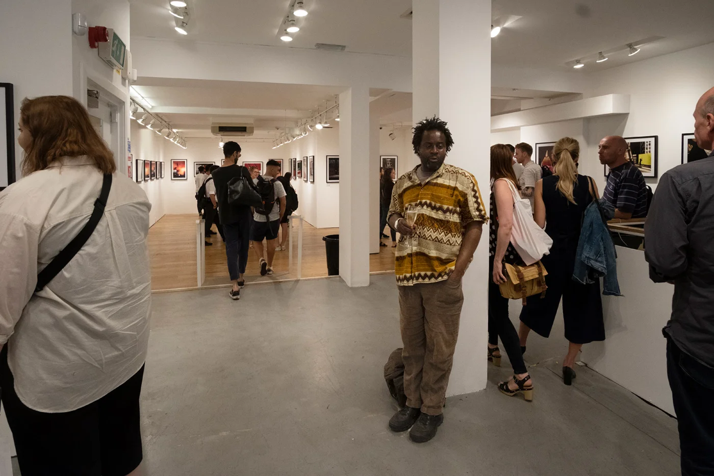 View of the ground floor of '3 Street Gallery' pop-up exhibition, taken by Graham Land, 19th July, 2018