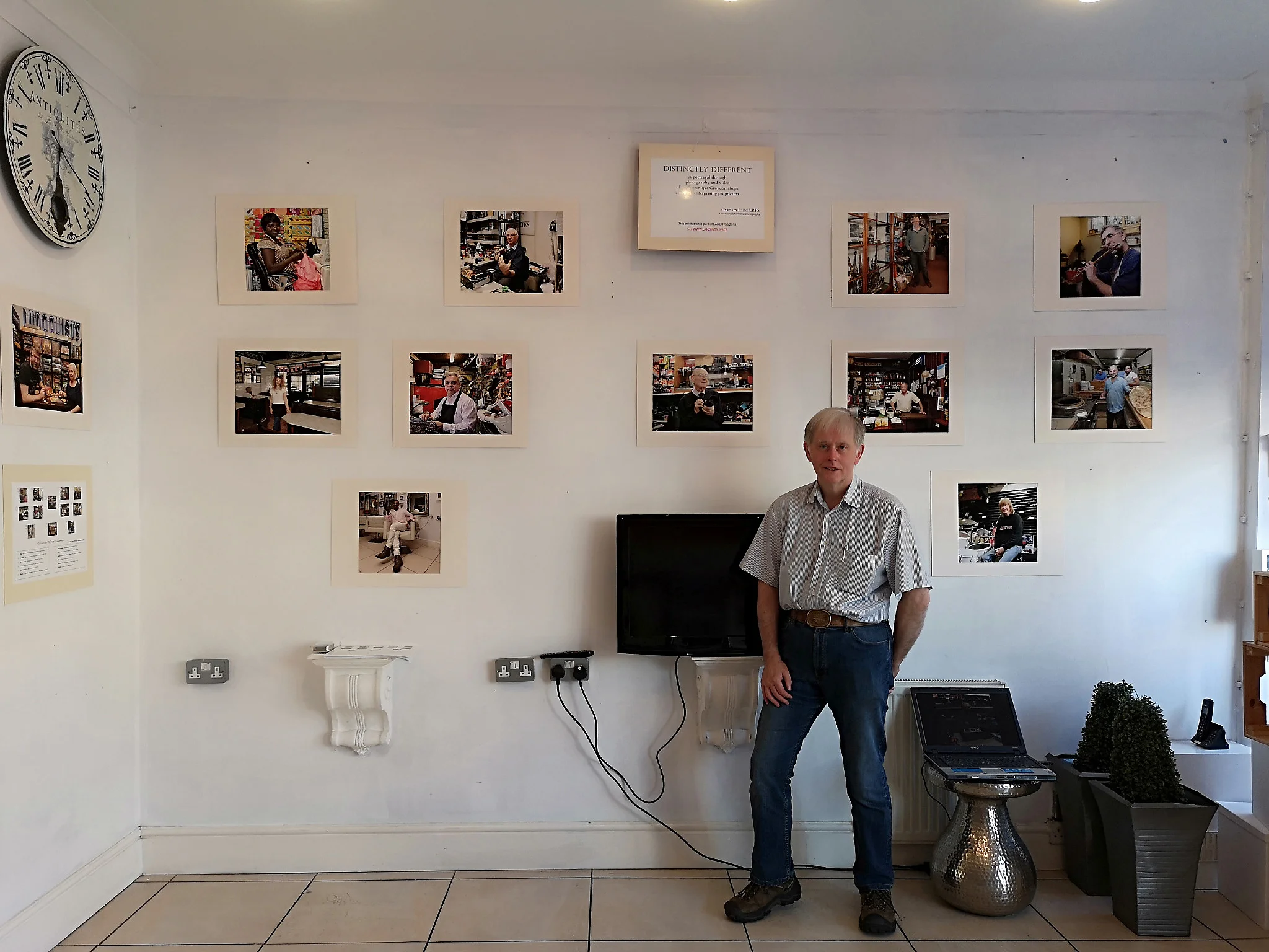Graham at the Distinctly Different exhibition, 3rd Sept., 2018