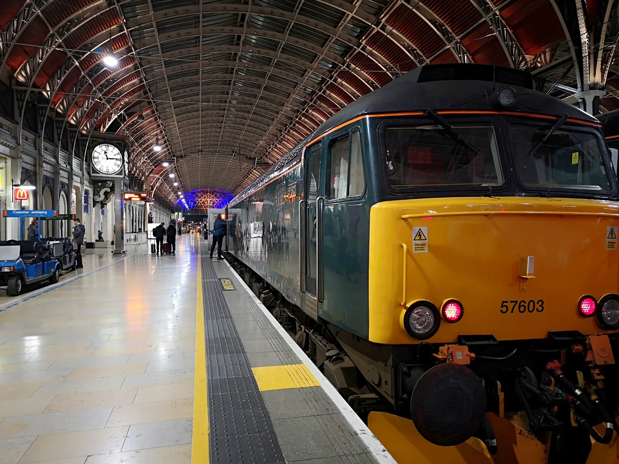 Paddington Station; Boarding the Cornish Riviera night train. Taken by Graham Land, March, 2019