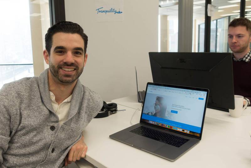 Joel Muise is the co-founder and CEO of Tranquility Online, a website where those with anxiety can access one-on-one coaching to help manage their symptoms and track their progress.