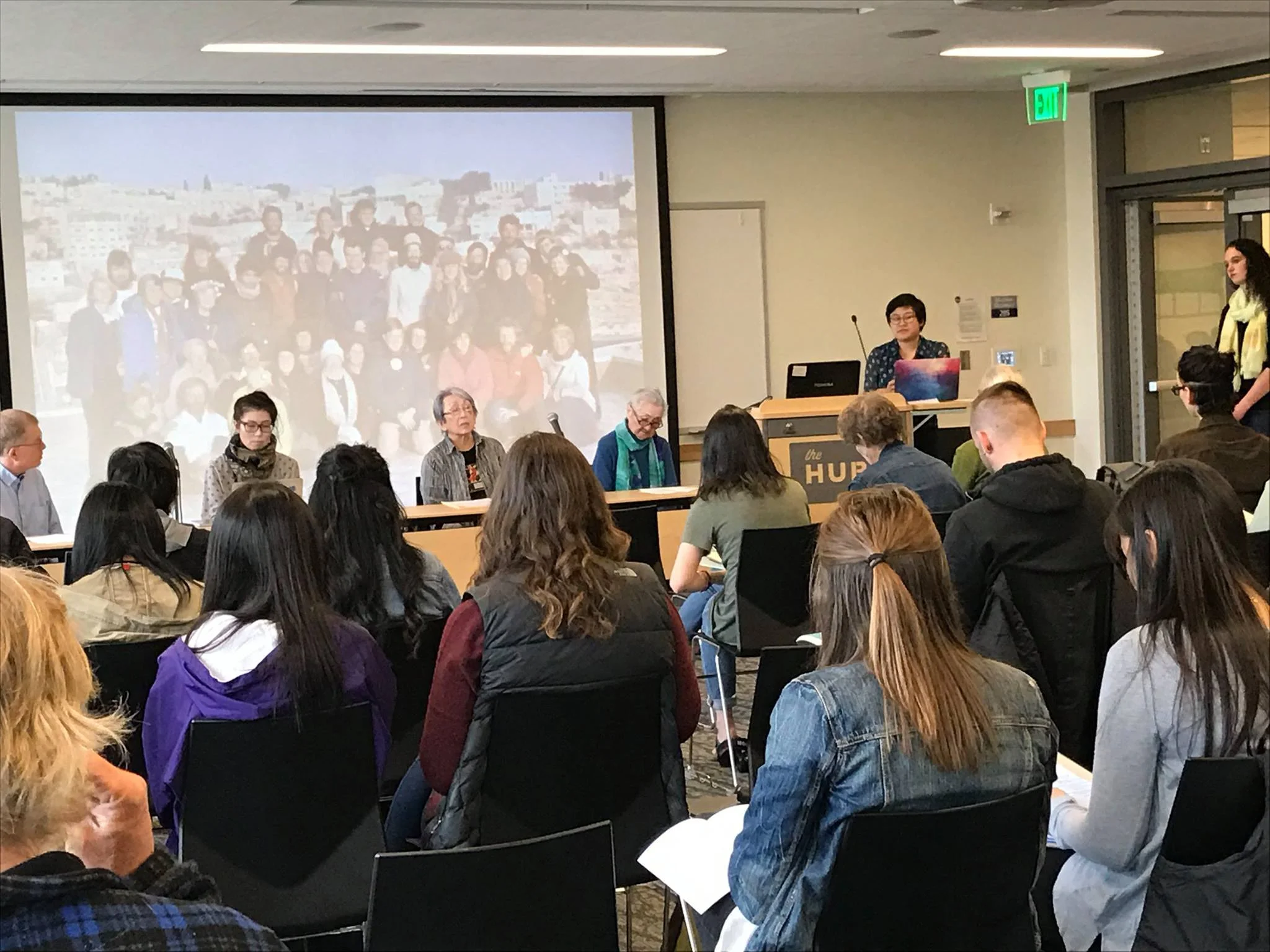 University of Washington student Jenny Chang speaks at "Nuclear Insights," an event at UW featuring those directly affected by the bombings in Hiroshima and Nagasaki.