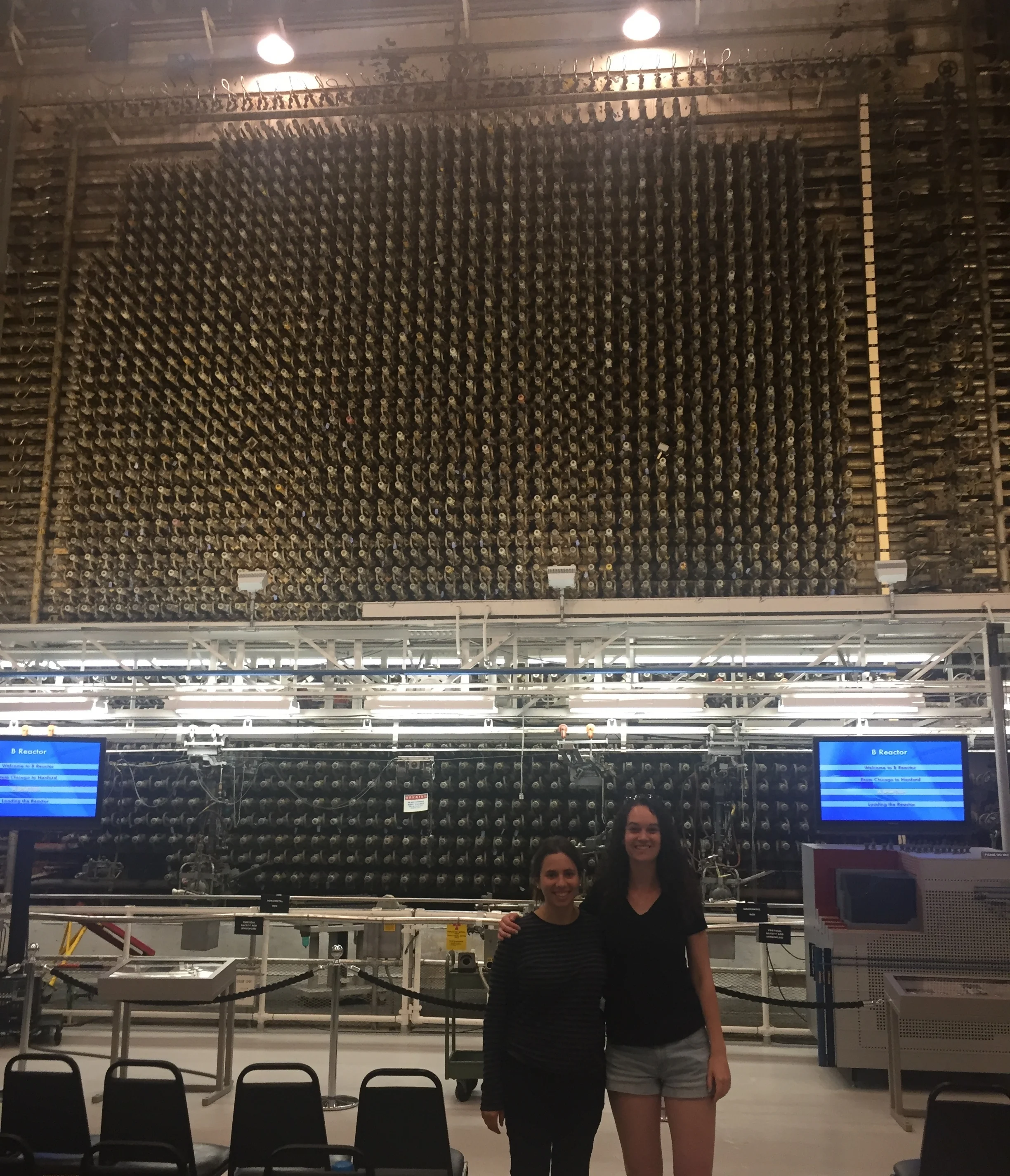 Security Program Coordinator , Lilly Adams and Security Program Intern , Marcelle Zoughbi, at the Hanford Site.