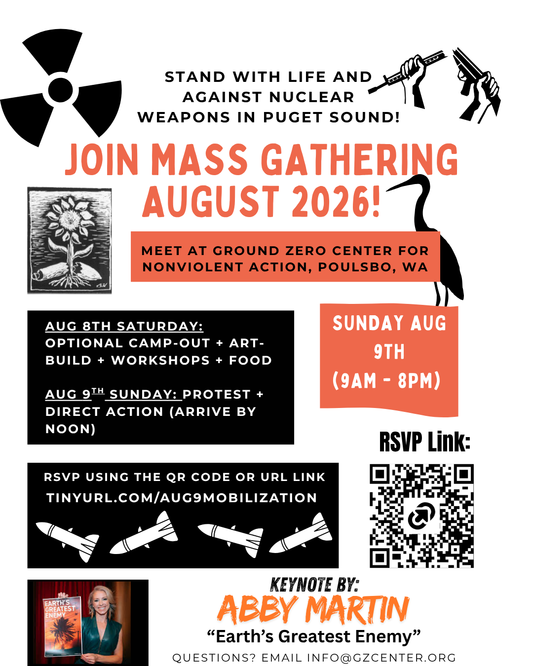 Hiroshima/Nagasaki Memorial Action at Ground Zero Center for Nonviolent Action