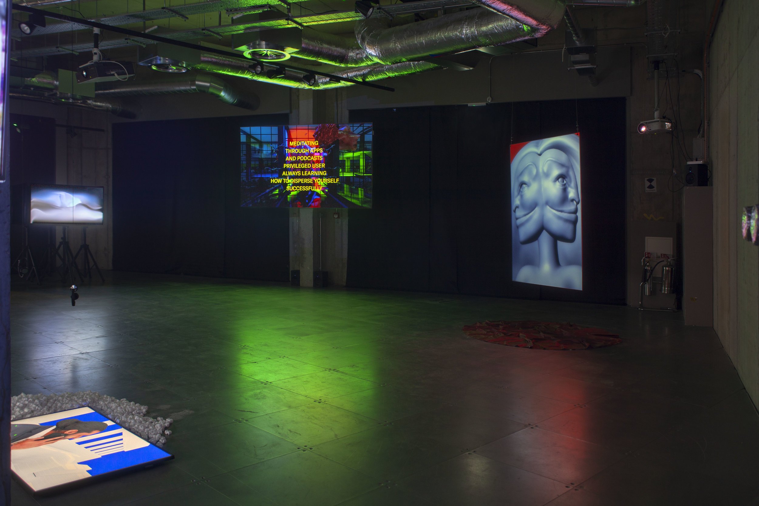 RE-FIGURE-GROUND, 2019. Installation view, arebyte Gallery, London. Image: Christopher MacInnes.